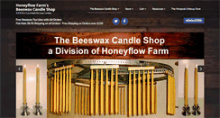 Desktop Screenshot of beeswaxcandleshop.com
